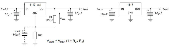 1117 Voltage Regulator Schematic